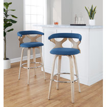 Blue and white online bar stools